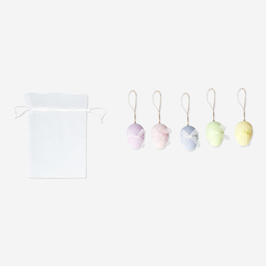 Easter Eggs 5 Pcs Set With Bows