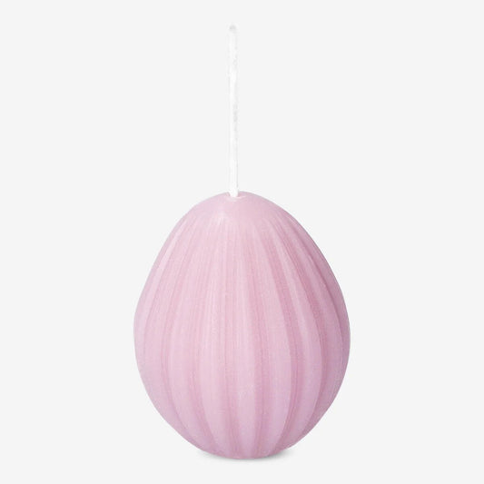 Candle As Egg Pink