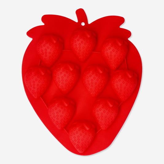 Ice Cube Tray Strawberry Red