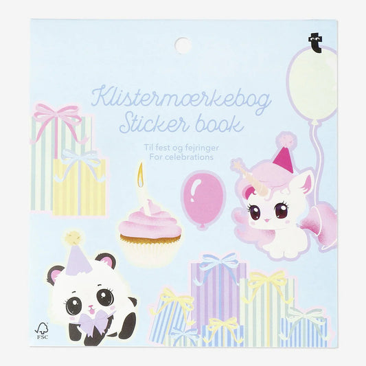 Book Stickers Birthday 10 Sheets
