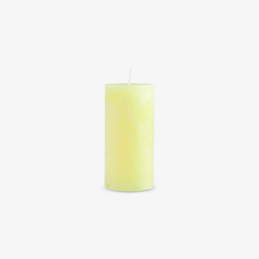 Rustic Candles Yellowith Dia57 X 120Mm