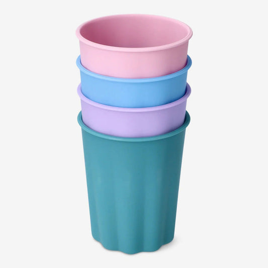 Cup Pp Solid Colors 4 Pcs